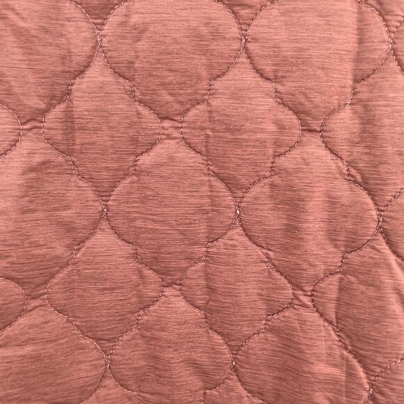 Bernardo Pink Quilted Reversible Floral Lined Zip Front Casual Bomber Jacket L - Picture 12 of 13